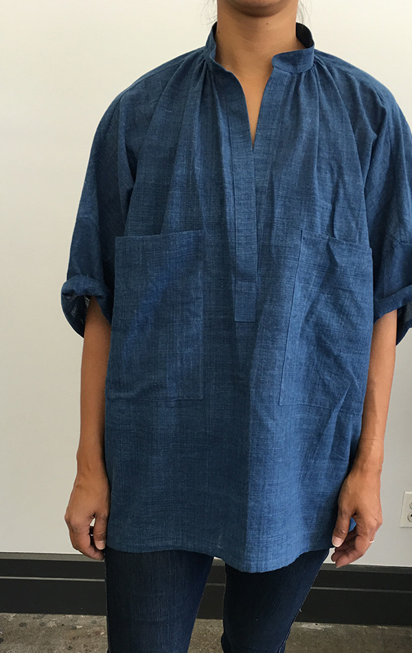 Two New York Indigo Two Pocket Shirt Two New York Indigo Two Pocket Shirt