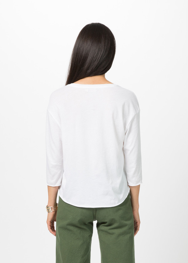 Organic by John Patrick 3/4 Sleeve Crew Neck Tee Organic by John Patrick 3/4 Sleeve Crew Neck Tee
