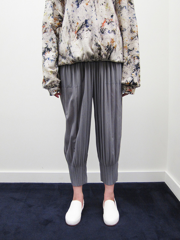 Issey Miyake Fluffy Pleat Pant - Light Grey Issey Miyake Fluffy Pleat Pant - Light Grey