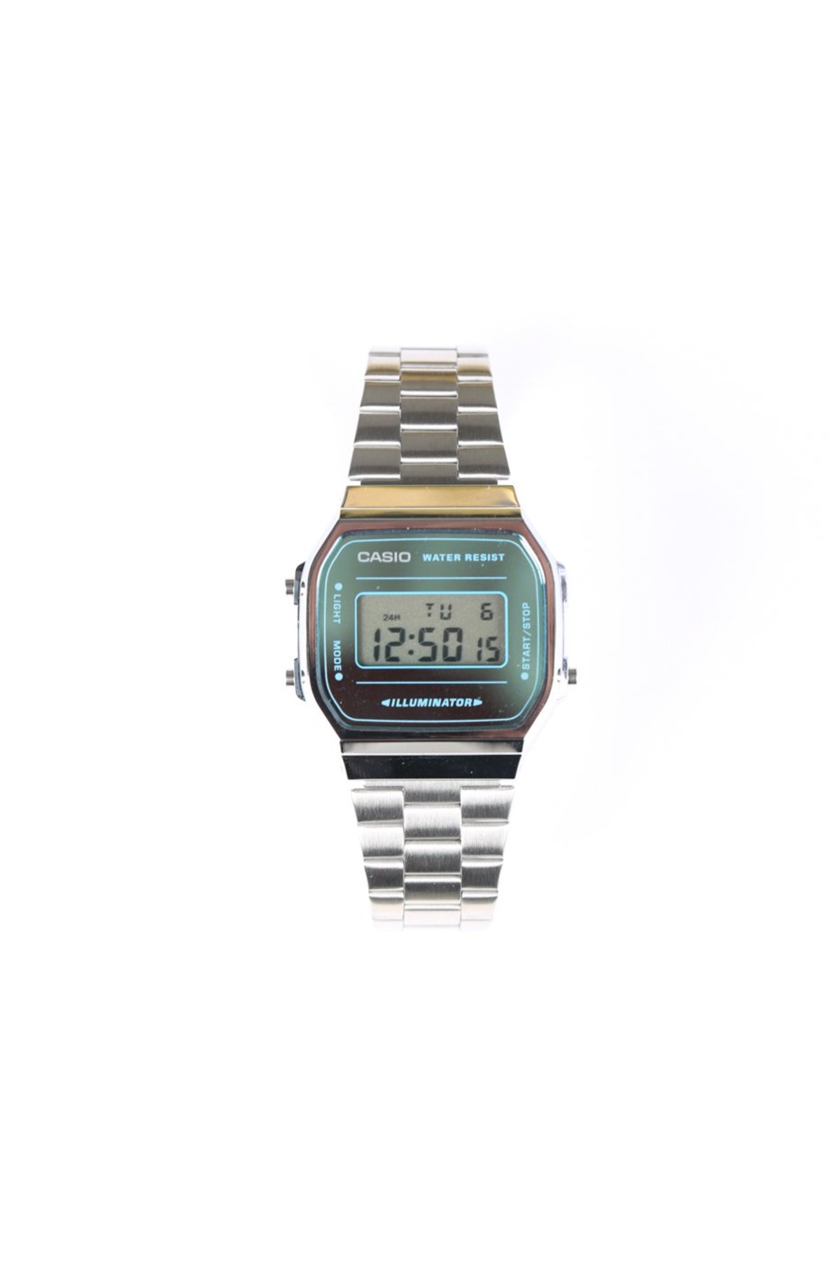 casio vintage mirror face watch