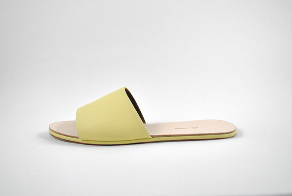 The Palatines Caelum Slide Sandal in Yellow The Palatines Caelum Slide Sandal in Yellow