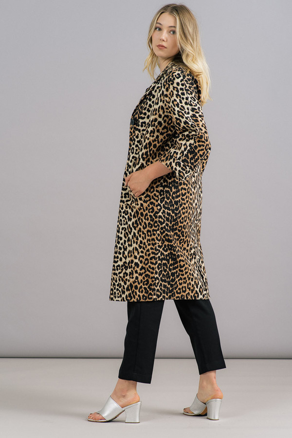 Ganni Yoshe Leopard Coat Ganni Yoshe Leopard Coat