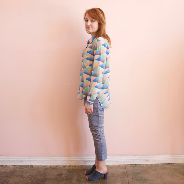 Dusen Dusen collared buttondown - gradient stripe Dusen Dusen collared buttondown - gradient stripe