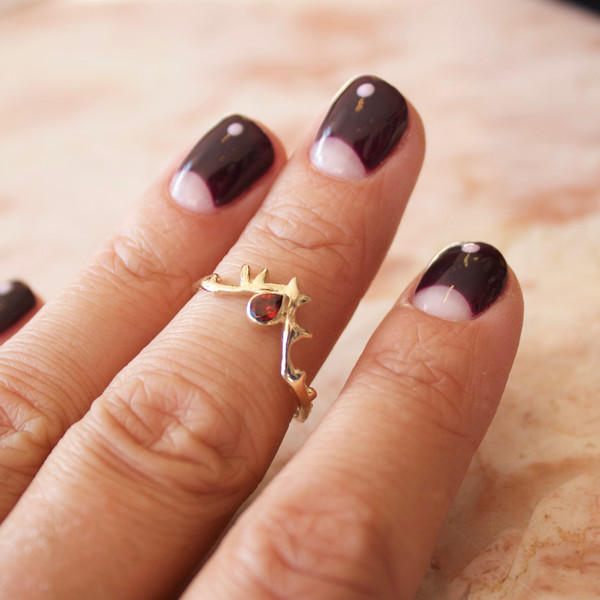 garnet crown of thorns ring garnet crown of thorns ring