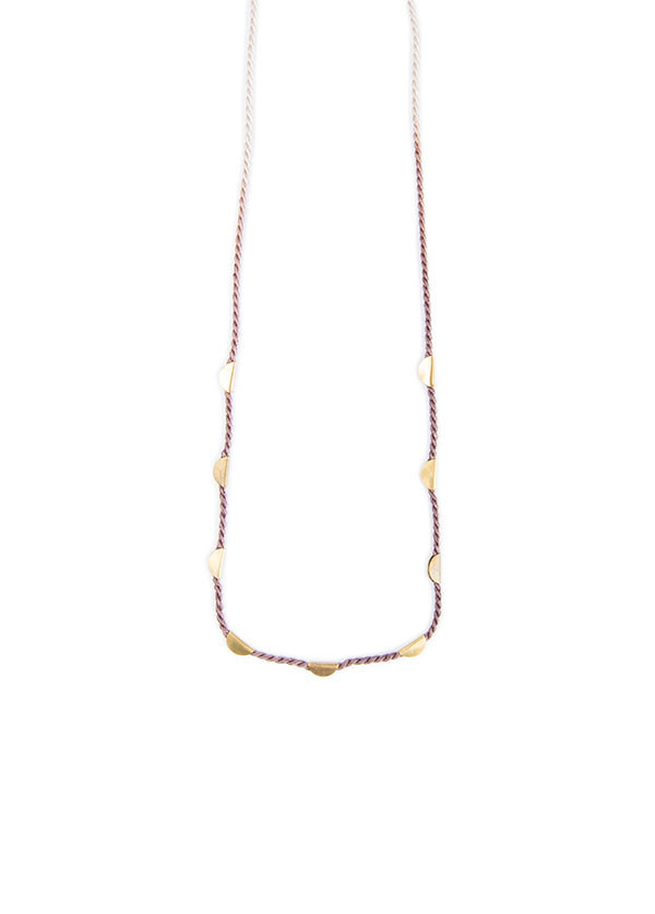 Takara - Halfmoon Necklace Long in Alkanet Takara - Halfmoon Necklace Long in Alkanet