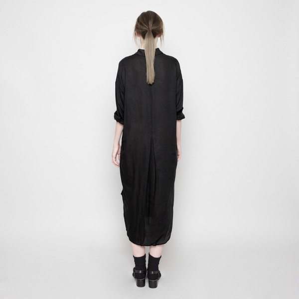 7115 by Szeki Dolman Shirt-Dress- Black FW16 7115 by Szeki Dolman Shirt-Dress- Black FW16