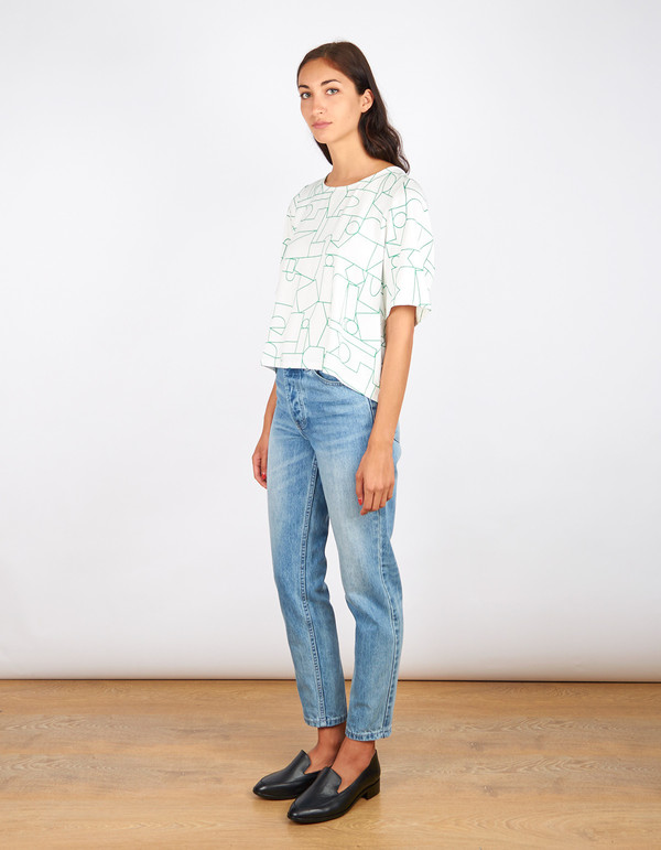 Dusen Dusen Big Tee Blockhead Green Dusen Dusen Big Tee Blockhead Green