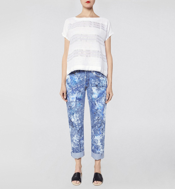 Lemlem Bibi Open Back Tee Lemlem Bibi Open Back Tee