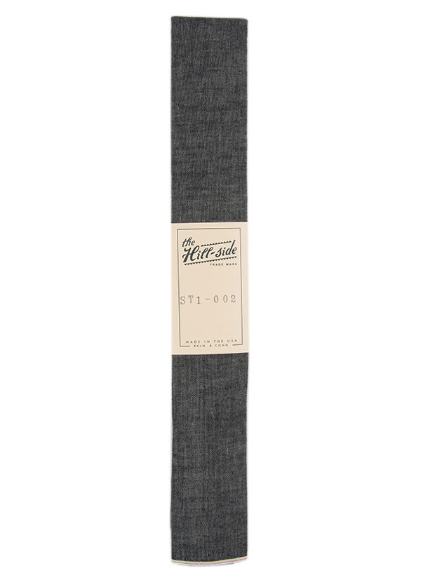 The Hill-Side - Selvedge Chambray Necktie, Black The Hill-Side - Selvedge Chambray Necktie, Black