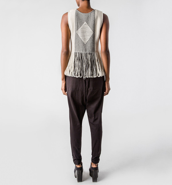 VOZ Fringe Tank Ivory VOZ Fringe Tank Ivory