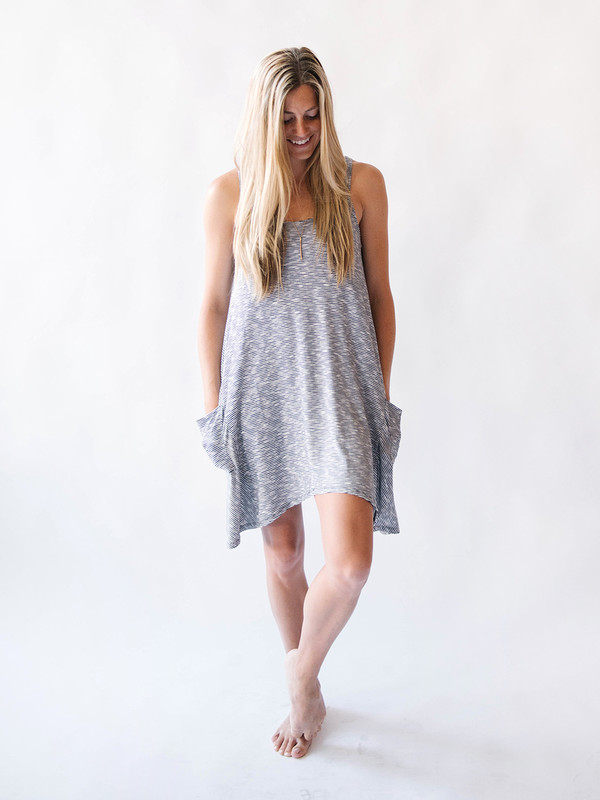 Bella Luxx Cliff Stripe Pocket Dress Bella Luxx Cliff Stripe Pocket Dress