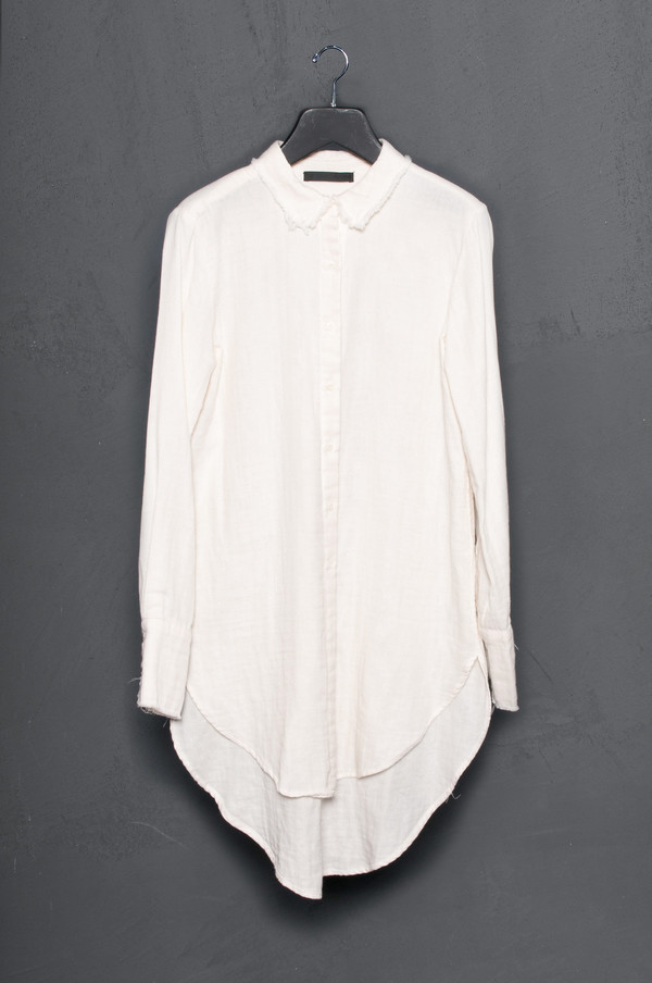 KES Raw Edge Washed Cotton Button Up KES Raw Edge Washed Cotton Button Up