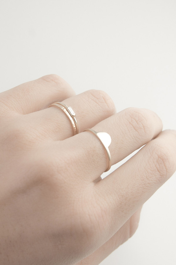 Emi Grannis Half Moon 14k Yellow Gold Ring Emi Grannis Half Moon 14k Yellow Gold Ring