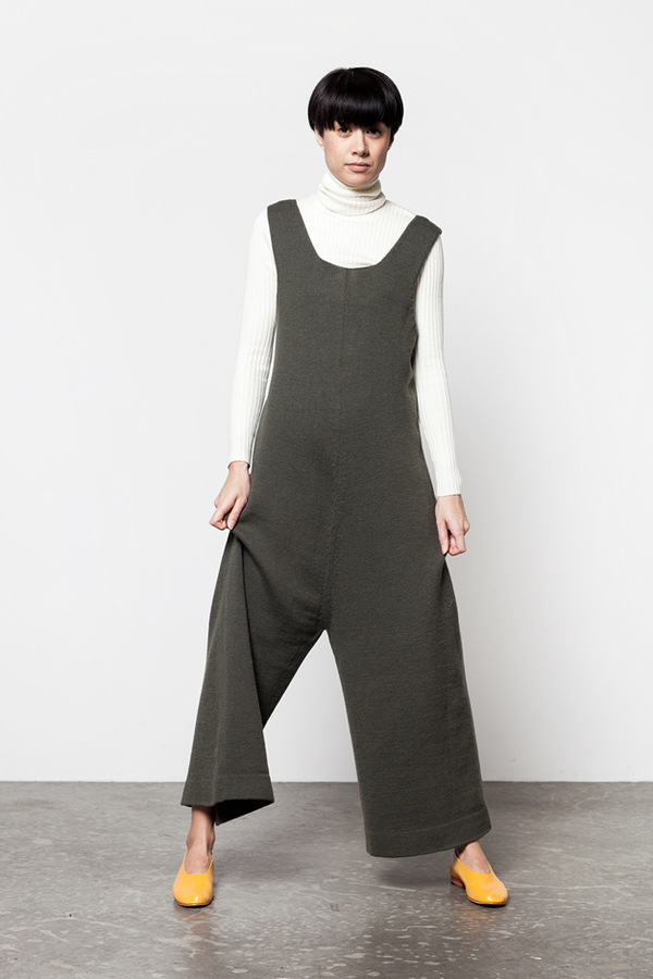 Lauren Manoogian Miter Overall - olive Lauren Manoogian Miter Overall - olive