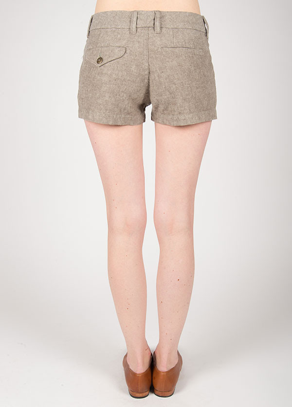 The West is Dead - Chino Short in Tan Chambray The West is Dead - Chino Short in Tan Chambray