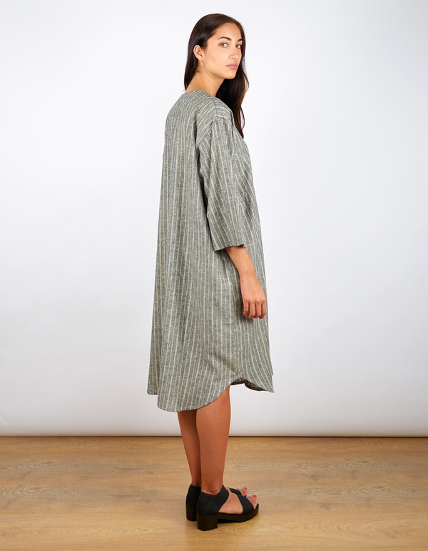 Sunja Link Lounge Tunic Black with Natural Stripe Sunja Link Lounge Tunic Black with Natural Stripe