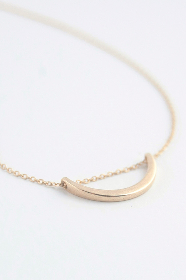 Emi Grannis Crescent Necklace 14k Yellow Gold Emi Grannis Crescent Necklace 14k Yellow Gold