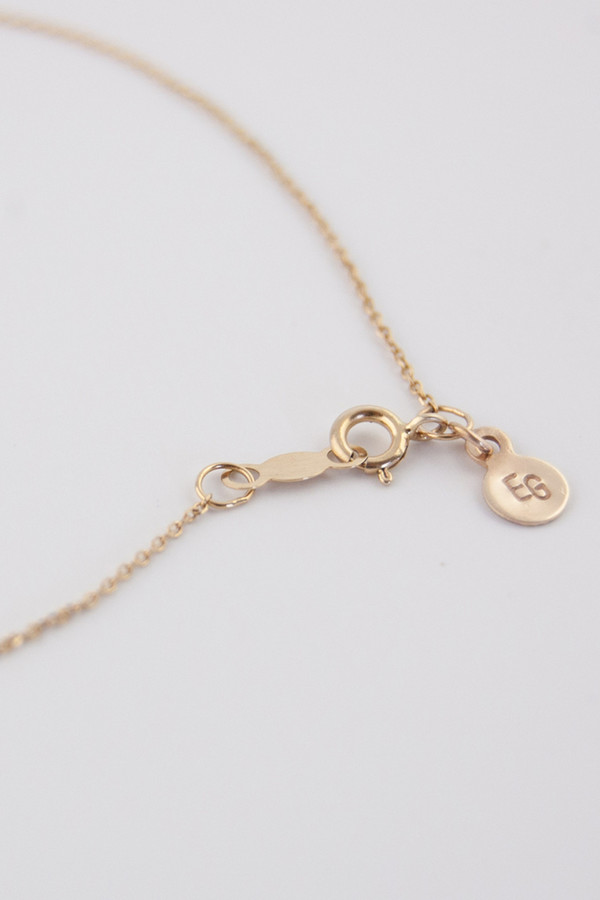Emi Grannis Hammered Bar Necklace 14k Yellow Gold Emi Grannis Hammered Bar Necklace 14k Yellow Gold