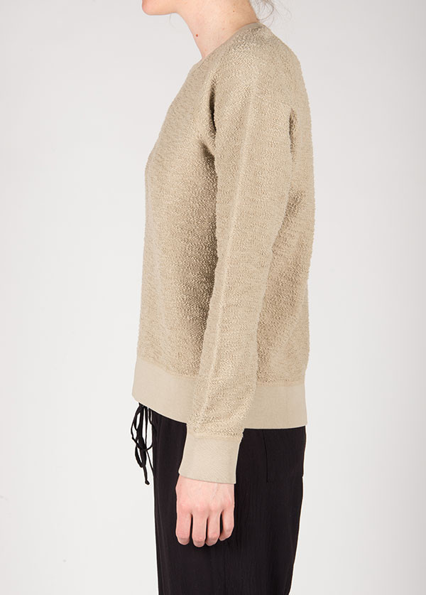 The West is Dead - Reversible Crew Neck Sweatshirt in Brindle Grey The West is Dead - Reversible Crew Neck Sweatshirt in Brindle Grey