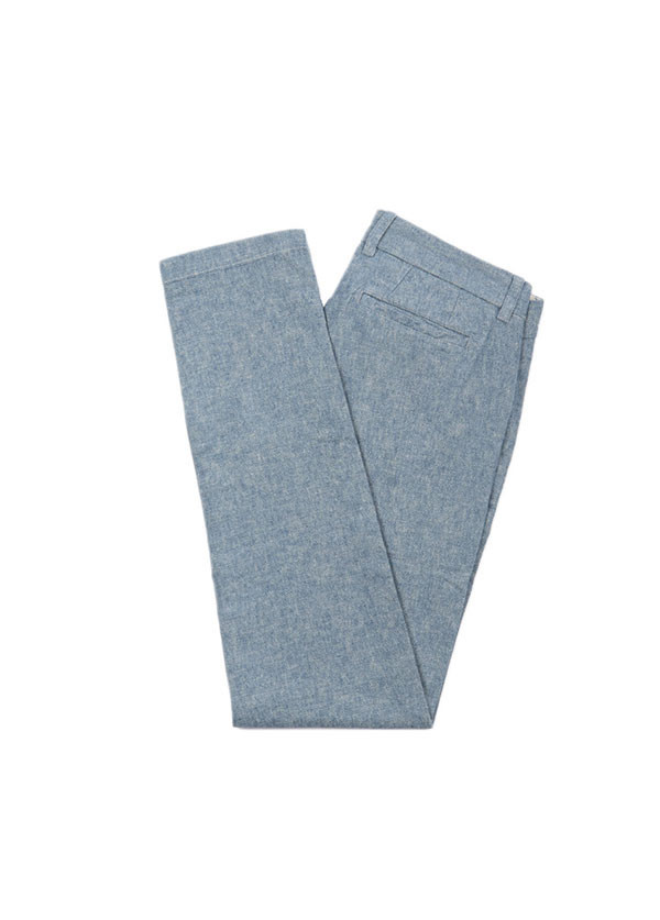 The West is Dead - Men's Slim Chino Pant in Blue Chambray The West is Dead - Men's Slim Chino Pant in Blue Chambray
