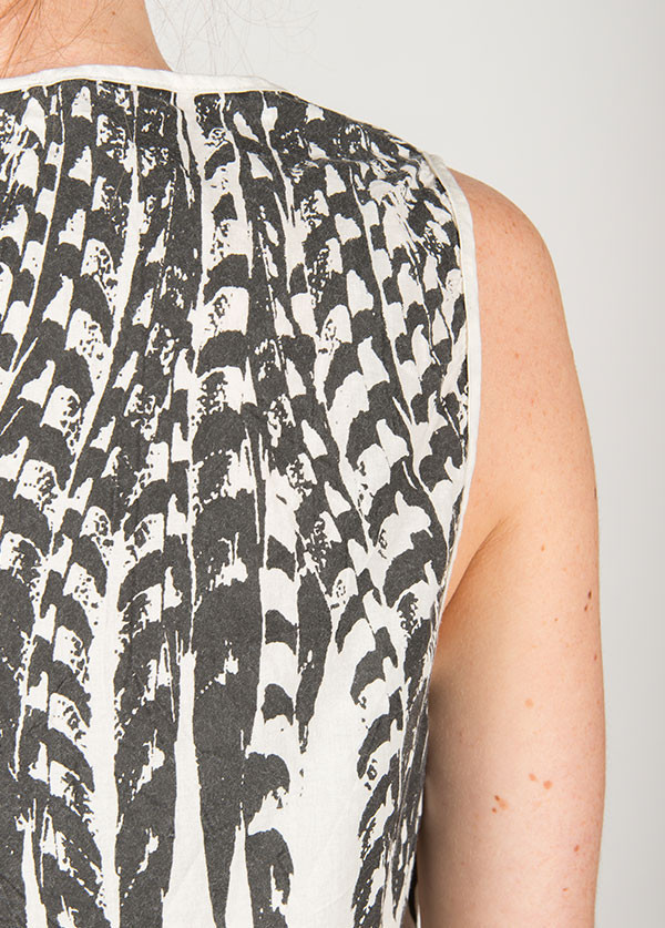 Uzi - Feather Woven Tank in Cream Uzi - Feather Woven Tank in Cream
