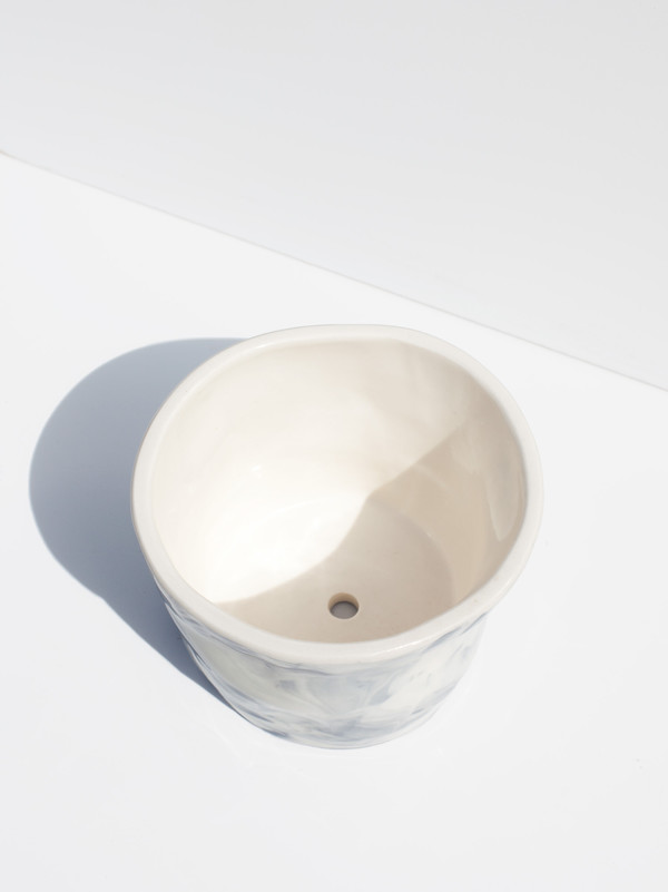 The Pursuits of Happiness Marbled Lumpy Planter The Pursuits of Happiness Marbled Lumpy Planter