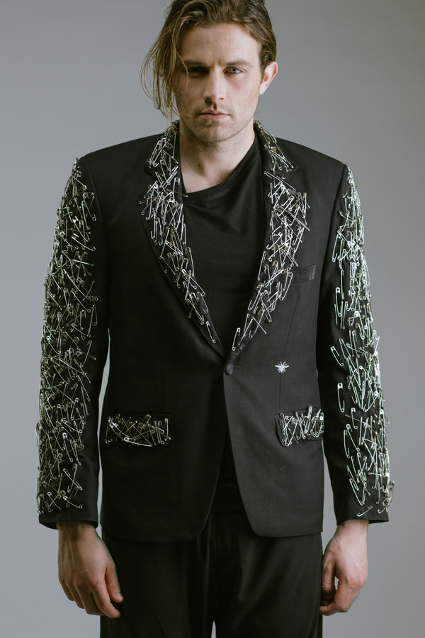 Any Old Iron Safety Pin Blazer Any Old Iron Safety Pin Blazer