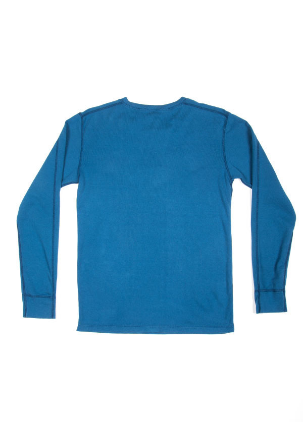 Velva Sheen - Men's Rib Knit Long Sleeved Henley in Royal Blue Velva Sheen - Men's Rib Knit Long Sleeved Henley in Royal Blue