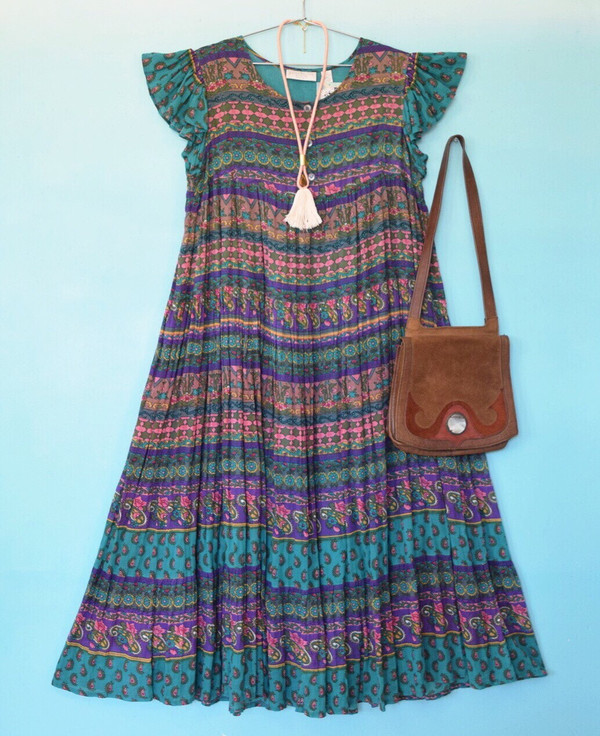 Colorful Indian Print Dress Colorful Indian Print Dress