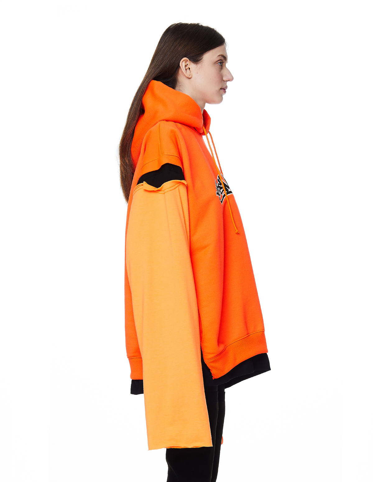 vetements orange hoodie