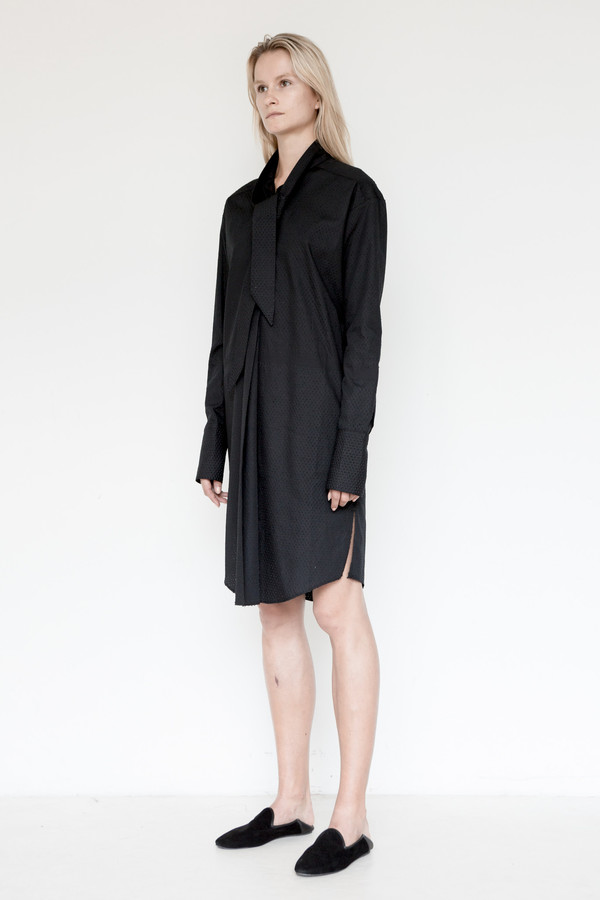 Area Cotton Embossed Tunic Dress Area Cotton Embossed Tunic Dress