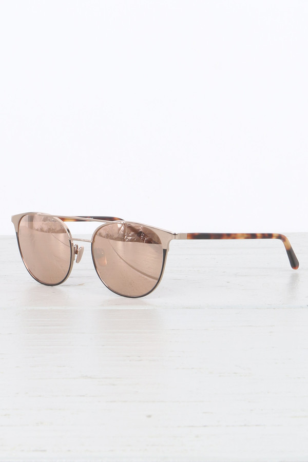 Linda Farrow Straight Browline Sunglasses Linda Farrow Straight Browline Sunglasses