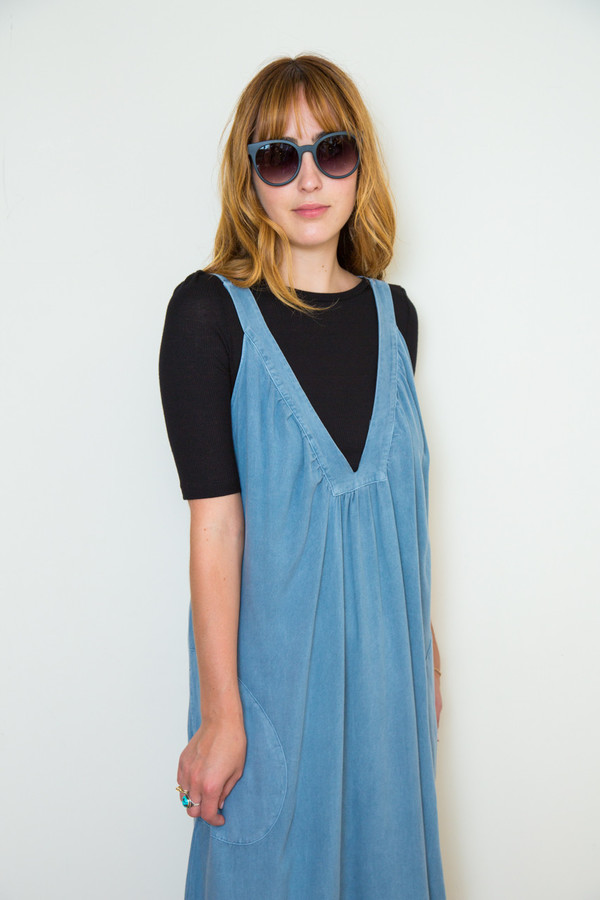 Lavi Scarlet Dress in Denim Twill Lavi Scarlet Dress in Denim Twill