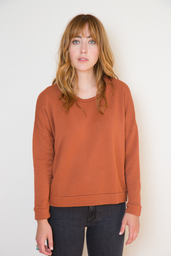 Stateside Rust Long Sleeve Sweatshirt Stateside Rust Long Sleeve Sweatshirt