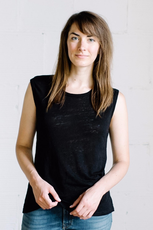 Groceries Apparel Linen Tank // Black Groceries Apparel Linen Tank // Black