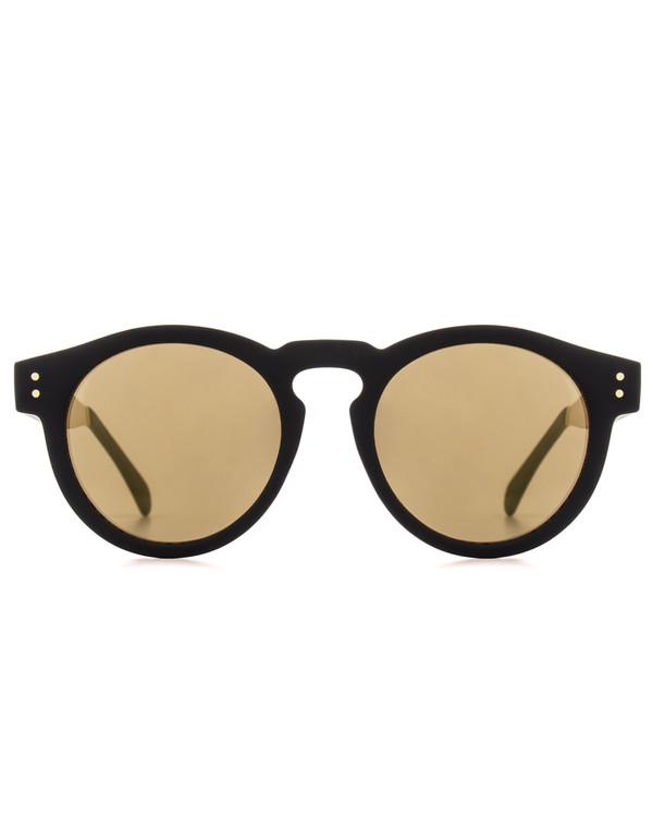 Komono Clement Sunglasses Black Gold Metal Komono Clement Sunglasses Black Gold Metal