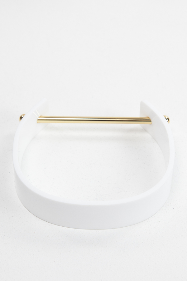 Aana Janakis Collar - White and Gold Aana Janakis Collar - White and Gold