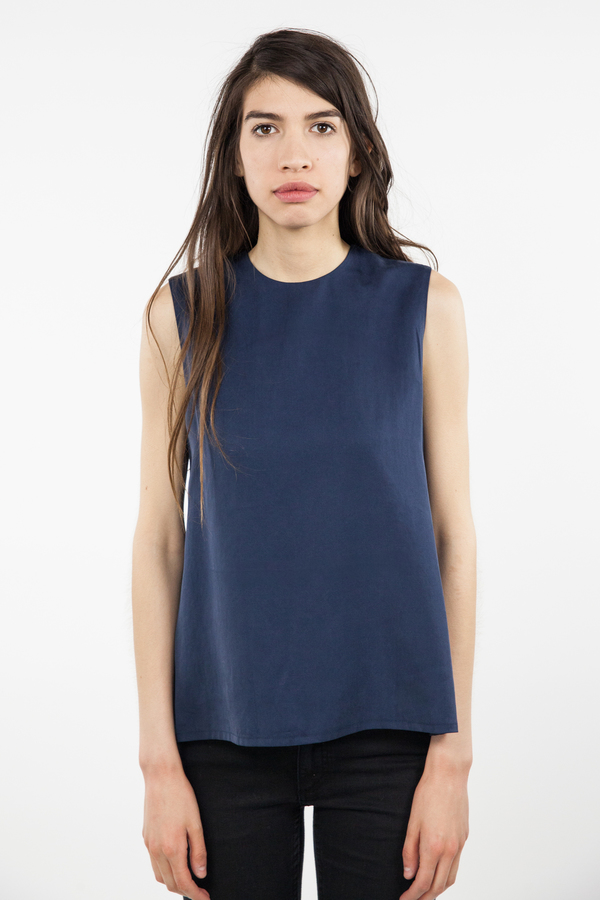 7115 by Szeki Sleeveless Tent Top - Navy 7115 by Szeki Sleeveless Tent Top - Navy