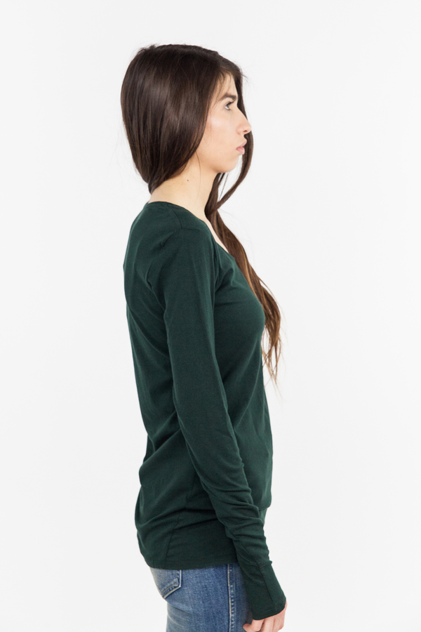 Kowtow Building Block Long Sleeve Top - Bottle Green Kowtow Building Block Long Sleeve Top - Bottle Green