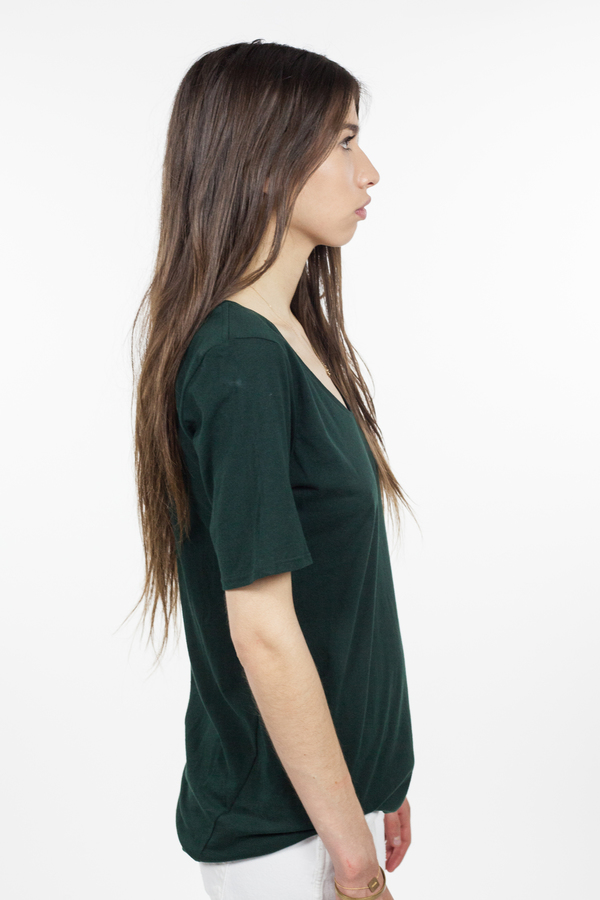 Kowtow Building Block V Tee - Bottle Green Kowtow Building Block V Tee - Bottle Green