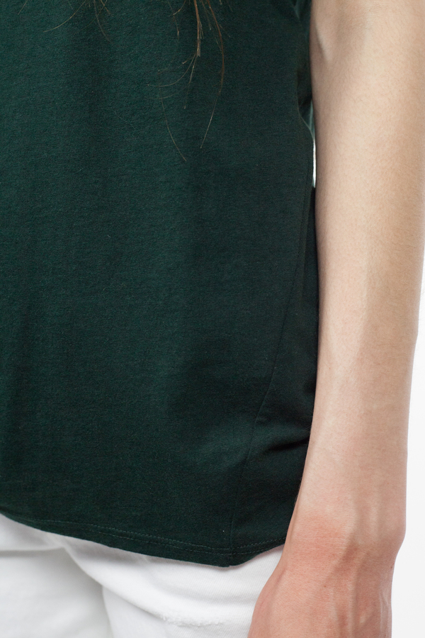 Kowtow Building Block V Tee - Bottle Green Kowtow Building Block V Tee - Bottle Green