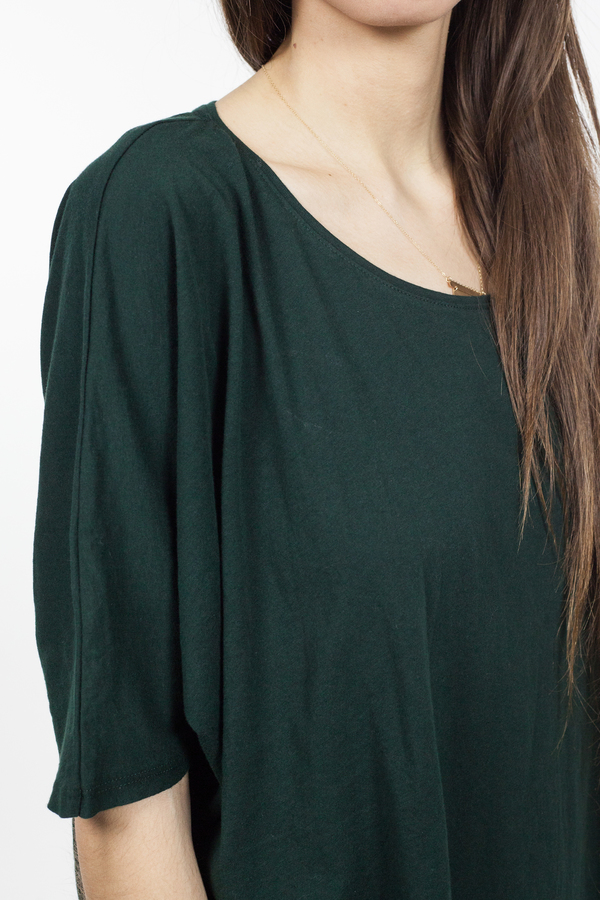 Kowtow Building Block Oversize Top - Bottle Green Kowtow Building Block Oversize Top - Bottle Green