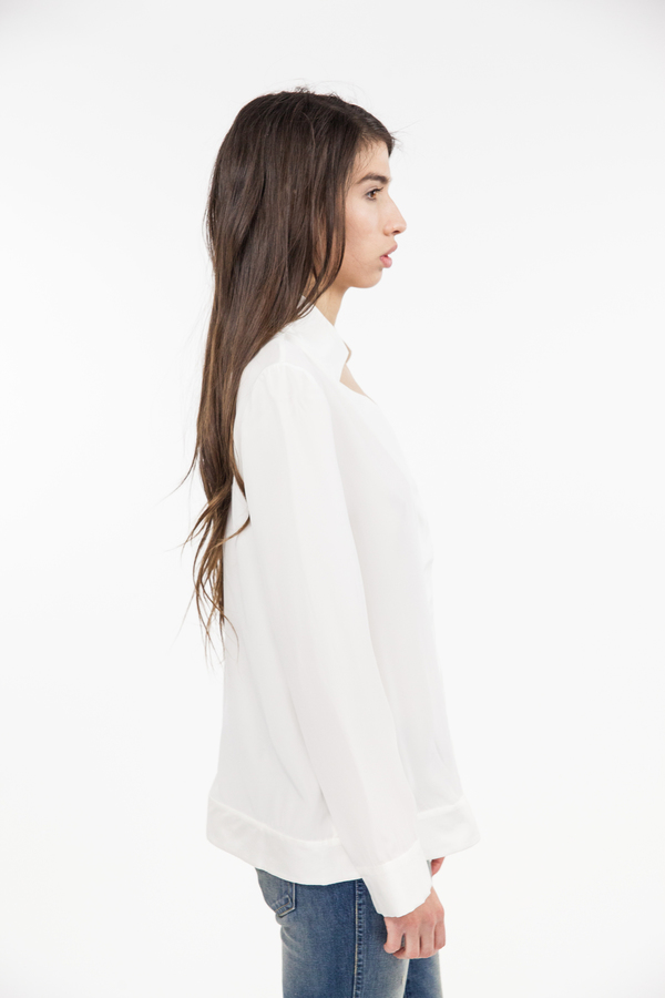 TY-LR The Luxe Silk Top - White TY-LR The Luxe Silk Top - White