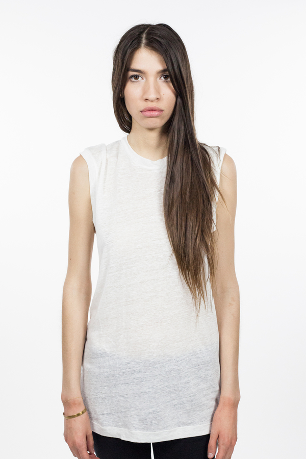 Emerson Fry Sleeveless Crew Neck - White Emerson Fry Sleeveless Crew Neck - White
