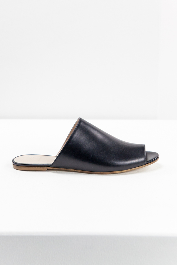Emerson Fry Open Toe Slide - Super Black Emerson Fry Open Toe Slide - Super Black