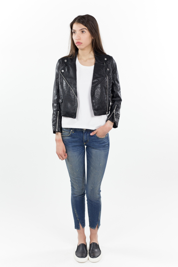Cheap Monday Visit Leather Jacket - Black Cheap Monday Visit Leather Jacket - Black