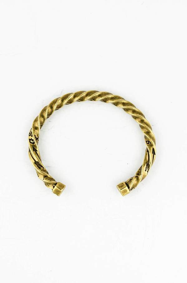 Men's Giles and Brother Brass Twisted Cuff Men's Giles and Brother Brass Twisted Cuff