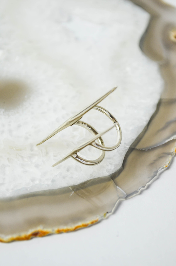 K/ller Sterling Silver Parallel Quill Ring K/ller Sterling Silver Parallel Quill Ring