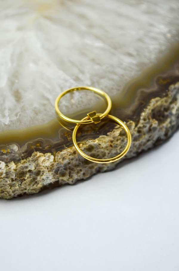 Maria Black Gold Double Ring Maria Black Gold Double Ring