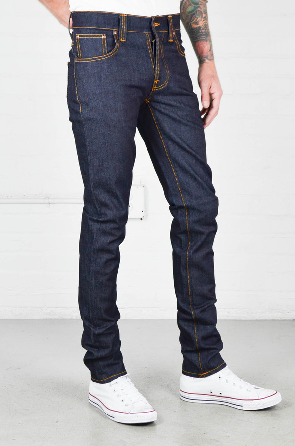 Men's Nudie Grim Tim Dry Navy Men's Nudie Grim Tim Dry Navy